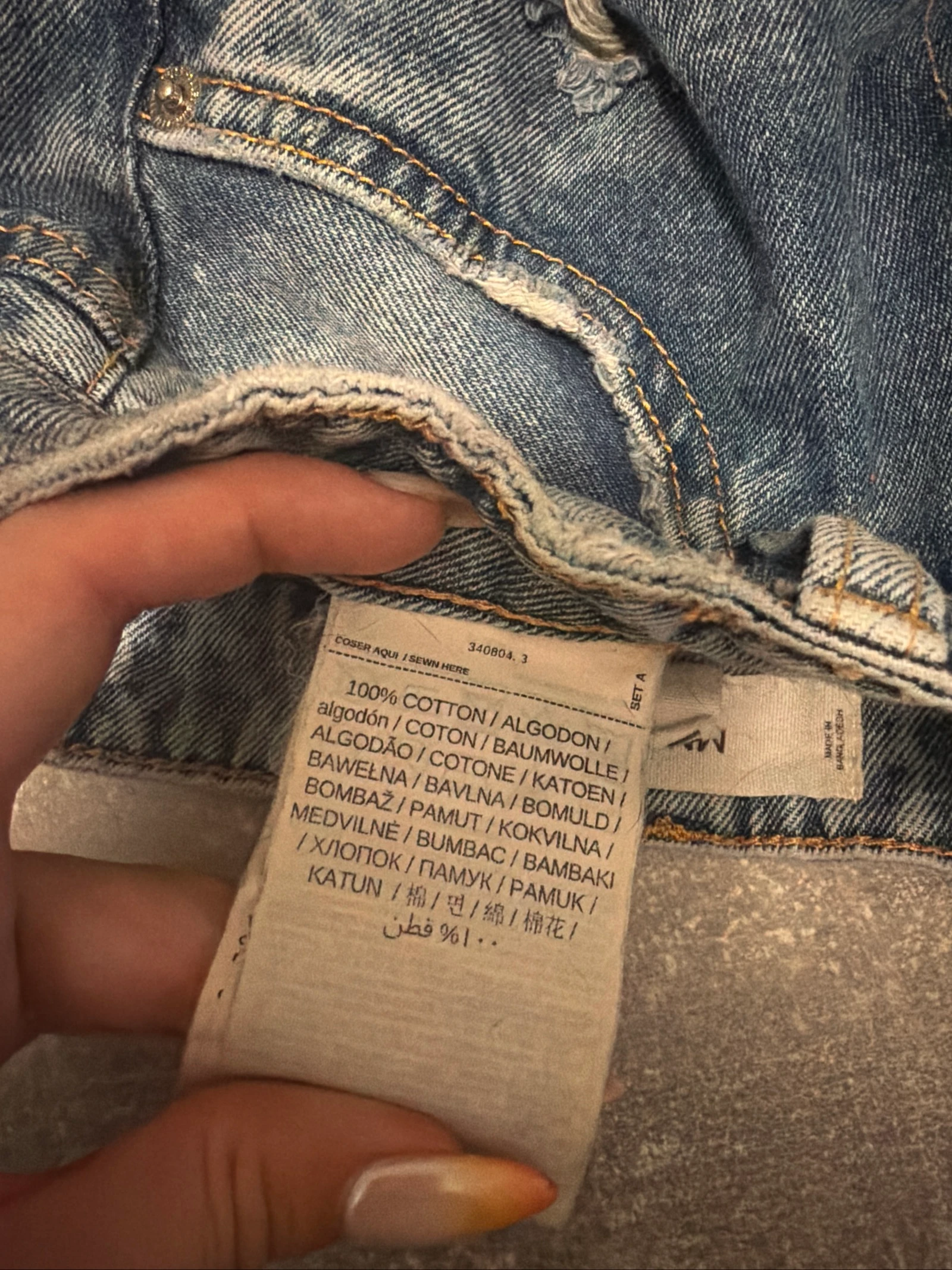 Women's Mango denim mini shorts size 34 in very good condition – photo 3